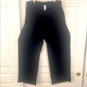 LOFT-velvet Black Pants